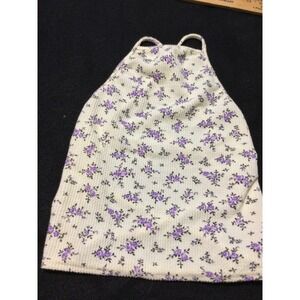 ASOS DESIGN   White   Floral.  Print  Halter‎  Neck  Crop Top US size XS